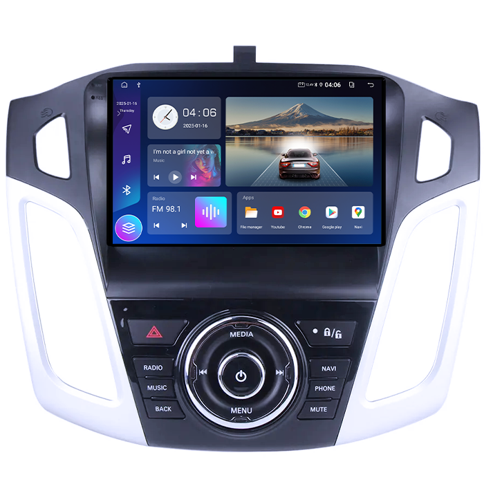 Navigatie dedicata Ford Focus 2011-2015, 4GB RAM 64GB ROM, Quadcore, Android 14, Display QLED 1K 9", DSP, Carplay&Android Auto, Suport camere AHD [3]