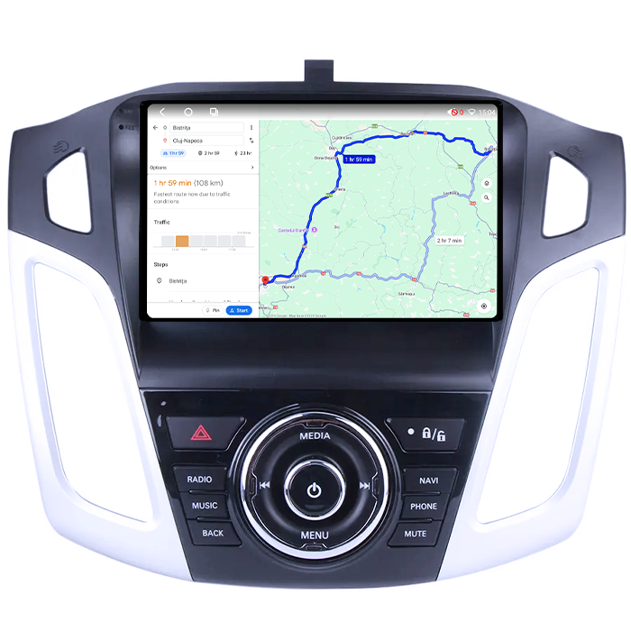 Navigatie dedicata Ford Focus 2011-2015, 8GB RAM 128GB ROM, Octacore, Platforma TS18, Android 14, Display QLED 9", Suporta camera 360", DSP, Carplay&Android Auto, SIM 4G, Ventilator Activ [9]