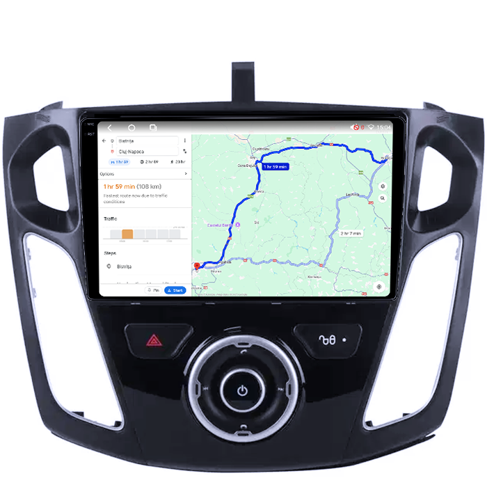 Navigatie dedicata Ford Focus 2012-2018, 4GB RAM 64GB ROM, Octacore, Android 14, Display QLED 1K 9", Carplay&Android Auto, SIM 4G, Ventilator Activ [5]
