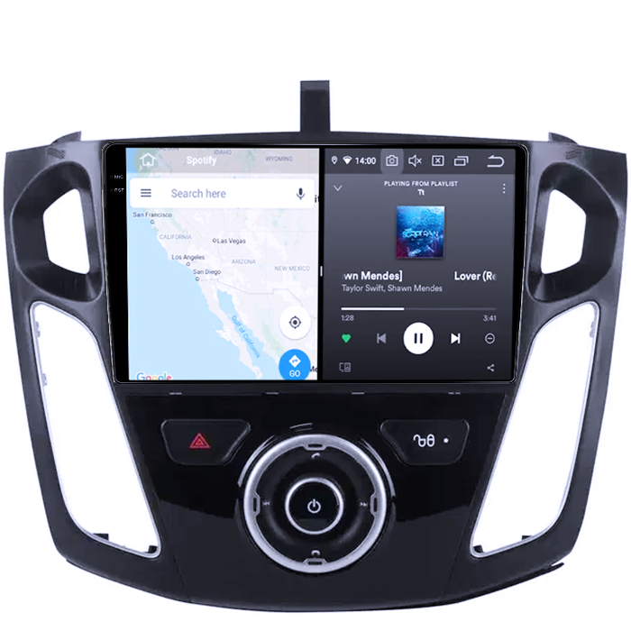 Navigatie dedicata Ford Focus 3 2012-2018, 8GB RAM 128GB ROM, Octacore, Platforma 7862, Android 14, Display 2K QLED 9", Suporta camera 360", DSP, Carplay&Android [2]