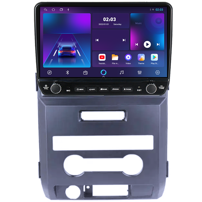 Navigatie dedicata Ford F150 2008-2014 Tesla cu butoane rotative model 2024, 4GB RAM 64GB ROM, Procesor Quadcore, Android 14, Display QLED 10", DSP, Carplay&Android Auto [6]