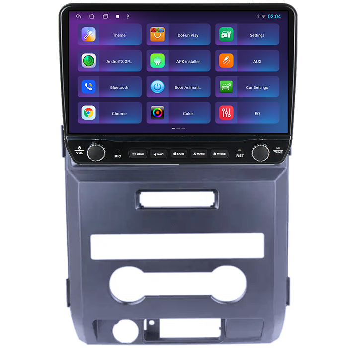 Navigatie dedicata Ford F150 2008-2014 Tesla cu butoane rotative model 2024, 4GB RAM 64GB ROM, Procesor Quadcore, Android 14, Display QLED 10", DSP, Carplay&Android Auto [4]