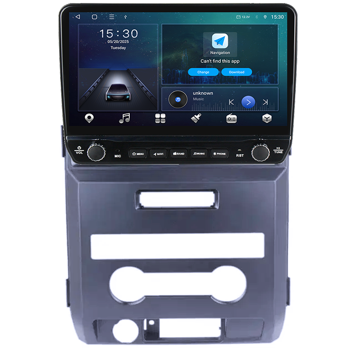 Navigatie dedicata Ford F150 2008-2014 Tesla cu butoane rotative model 2024, 4GB RAM 64GB ROM, Procesor Quadcore, Android 14, Display QLED 10", DSP, Carplay&Android Auto [7]