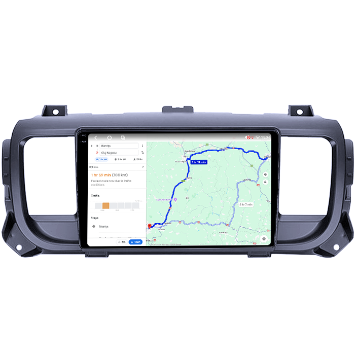 Navigatie dedicata Ford Focus 3, Citroen Jumpy 2016, 4GB RAM 64GB ROM, Octacore, Android 14, Display QLED 1K 9", Carplay&Android Auto, SIM 4G, Ventilator Activ [5]