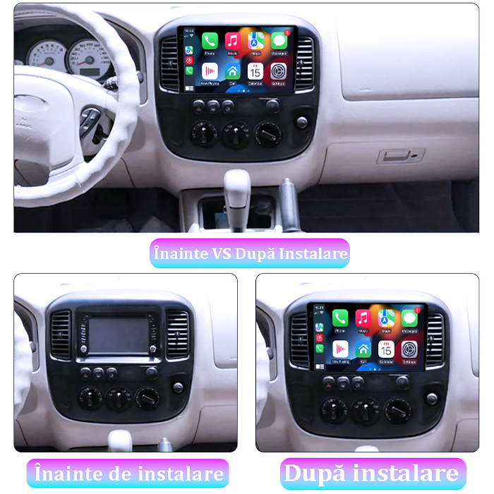 Navigatie dedicata Ford Focus, 4GB RAM 64GB ROM, Procesor Qualcomm Octacore, Android 14, Rezolutie 2K, Display QLED 9", DSP, Carplay&Android Auto, SIM 4G [7]