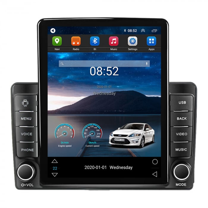 Navigatie dedicata Ford Focus ,Tesla Style, ANDROID 13,Carplay&Android Auto, 10 inch , 8+128GB, Internet, Aplicatii, Waze, Gps [1]