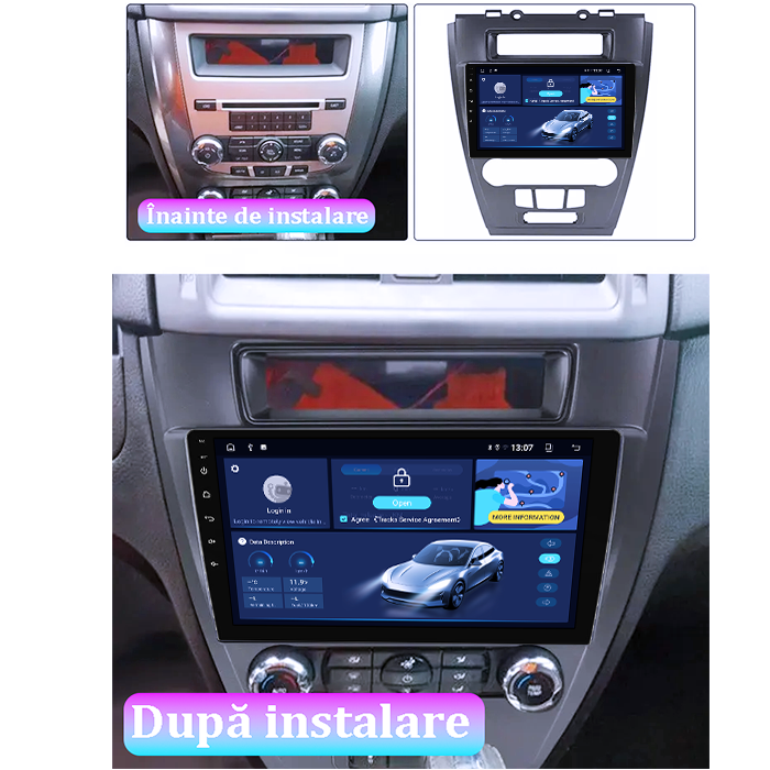 (Resigilata) Navigatie dedicata Ford Fusion /Mondeo 2009-2012, 2GB RAM 32GB ROM, Quad Core, Display 9" IPS Full HD, Carplay&Android Auto, Android 13, , Suport camere AHD [5]