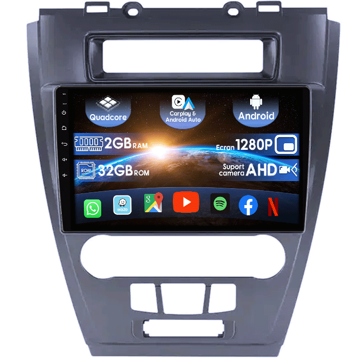 (Resigilata) Navigatie dedicata Ford Fusion /Mondeo 2009-2012, 2GB RAM 32GB ROM, Quad Core, Display 9" IPS Full HD, Carplay&Android Auto, Android 13, , Suport camere AHD [1]