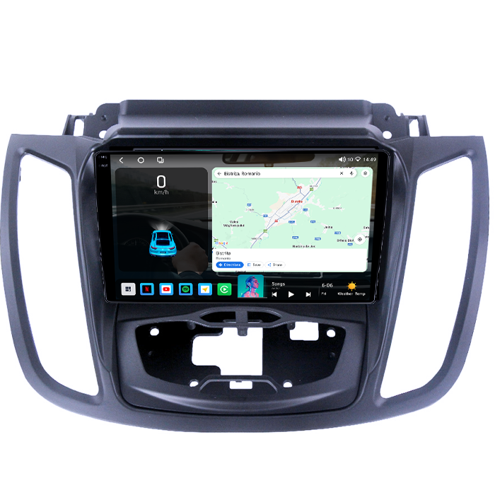 Navigatie dedicata Ford Kuga 2 Escape 3 2012-2019,  4GB RAM 64GB ROM, Procesor Qualcomm Octacore, Android 14, Rezolutie 2K, Display QLED 9", DSP, Carplay&Android Auto, SIM 4G4GB RAM 64GB ROM, Procesor [3]