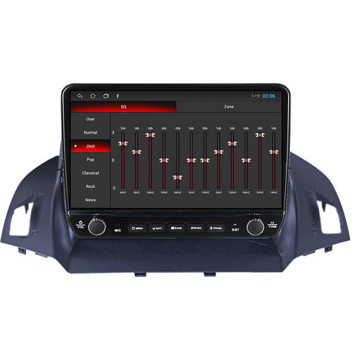 Navigatie dedicata Ford Kuga 2 Escape 3 2012-2019 Tesla cu butoane rotative model 2024, 4GB RAM 64GB ROM, Procesor Quadcore, Android 14, Display QLED 10", DSP, Carplay&Android Auto [2]