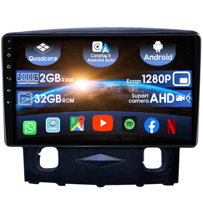 (Resigilata) Navigatie dedicata Ford Kuga 2008-2010, 2GB RAM 32GB ROM, Quad Core, Display 9" IPS Full HD, Carplay, Android 13, Bluetooth, Magazin Play, Suport camere AHD [1]