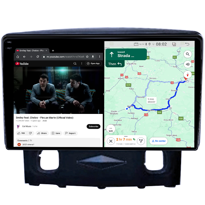 Navigatie dedicata Ford Kuga 2008-2010, 4GB RAM 64GB ROM, Quadcore, Android 14, Display QLED 1K 9", DSP, Carplay&Android Auto, Suport camere AHD [5]