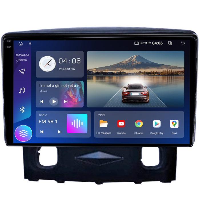 Navigatie dedicata Ford Kuga 2008-2010, 4GB RAM 64GB ROM, Quadcore, Android 14, Display QLED 1K 9", DSP, Carplay&Android Auto, Suport camere AHD [3]