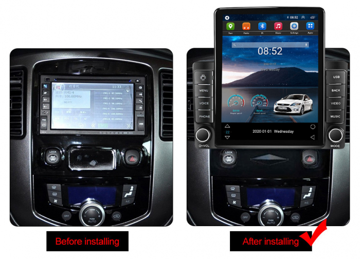 Navigatie dedicata Ford Kuga 2008-2010 ,Tesla Style, ANDROID 13,Carplay&Android Auto, 10 inch , 8+128GB, Internet, Aplicatii, Waze, Gps [3]