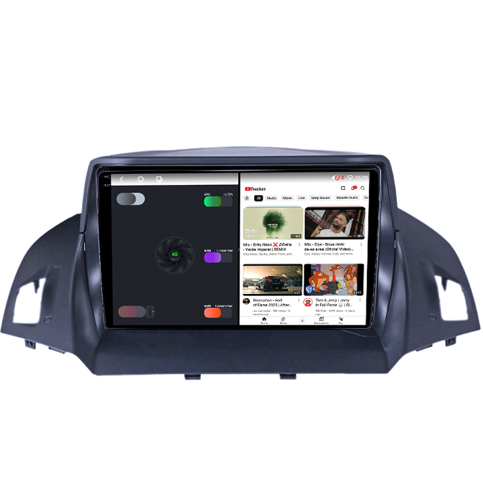 Navigatie dedicata Ford Kuga 2012-2019, 4GB RAM 64GB ROM, Octacore, Android 14, Display QLED 1K 9", Carplay&Android Auto, SIM 4G, Ventilator Activ [3]