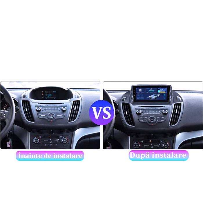 Navigatie dedicata Ford Kuga 2012-2019, 4GB RAM 64GB ROM, Octacore, Android 13, Display QLED 9", DSP, Carplay, Android Auto, Internet, Youtube, Waze, WIFI, Bluetooth [5]