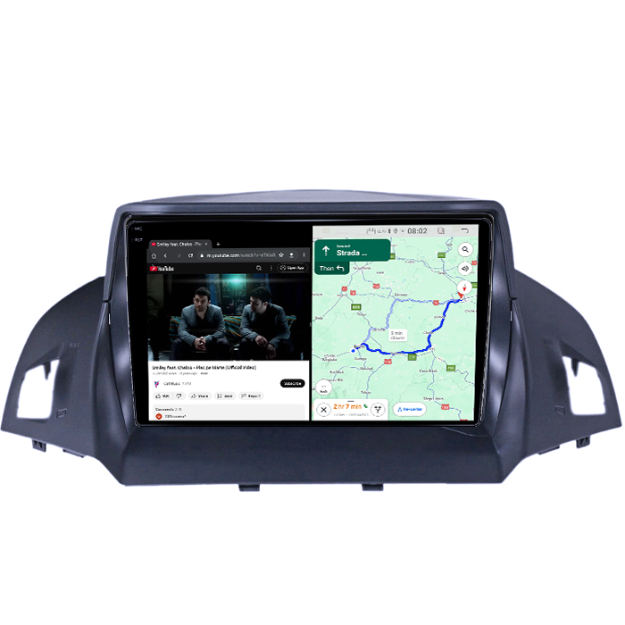 Navigatie dedicata Ford Kuga 2012-2019, 4GB RAM 64GB ROM, Quadcore, Android 14, Display QLED 1K 9", DSP, Carplay&Android Auto, Suport camere AHD [5]