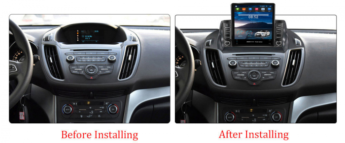Navigatie dedicata Ford Kuga 2012-2019 ,Tesla Style, ANDROID 13,Carplay&Android Auto, 10 inch , 8+128GB, Internet, Aplicatii, Waze, Gps [4]