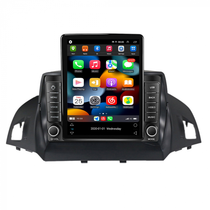 Navigatie dedicata Ford Kuga 2012-2019 ,Tesla Style, ANDROID 13,Carplay&Android Auto, 10 inch , 8+128GB, Internet, Aplicatii, Waze, Gps [2]