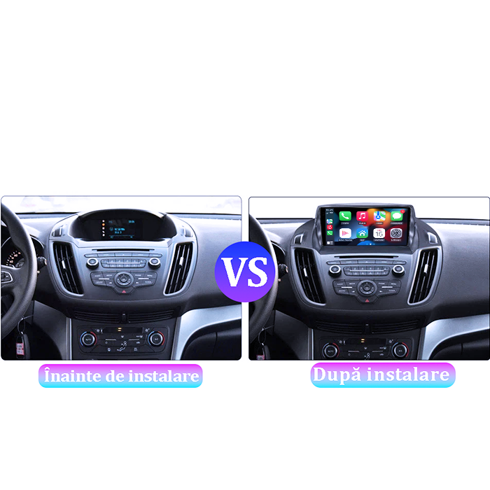 Navigatie dedicata Ford Kuga 2013-2018, 12GB RAM 256GB ROM, Android 13, Rezolutie 2K, Display QLED, 9", DSP, Carplay, Android Auto, Internet, Youtube, Waze, Wi Fi, USB [5]