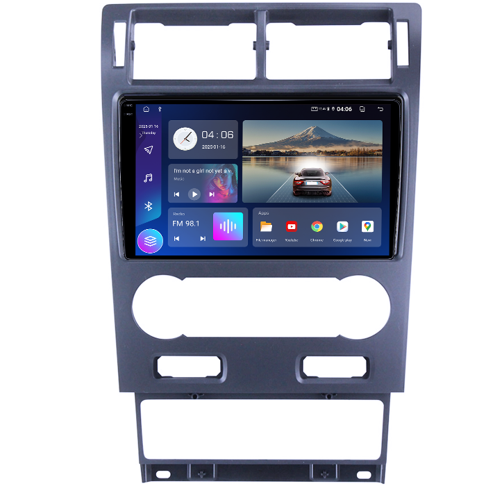 Navigatie dedicata Ford Mondeo 2000-2007, 12GB RAM 256GB ROM, Android 13, Rezolutie 2K, Display QLED, 9", DSP, Carplay, Android Auto, Internet, Youtube, Waze, [2]