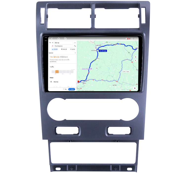 Navigatie dedicata Ford Mondeo 2000-2007, 4GB RAM 64GB ROM, Octacore, Android 14, Display QLED 1K 9", Carplay&Android Auto, SIM 4G, Ventilator Activ [5]