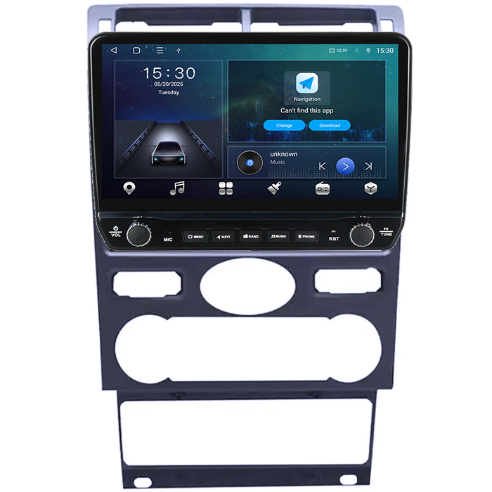 Navigatie dedicata Ford Mondeo 3 2000-2007 Tesla cu butoane rotative model 2024, 4GB RAM 64GB ROM, Procesor Quadcore, Android 14, Display QLED 10", DSP, Carplay&Android Auto [7]