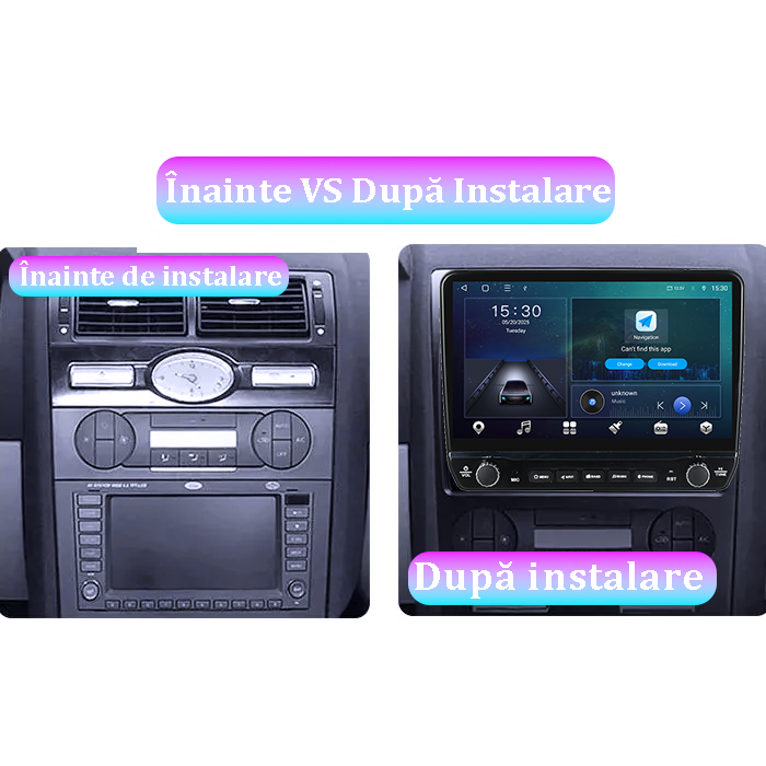 Navigatie dedicata Ford Mondeo 3 2000-2007 Tesla cu butoane rotative model 2024, 4GB RAM 64GB ROM, Procesor Quadcore, Android 14, Display QLED 10", DSP, Carplay&Android Auto [4]