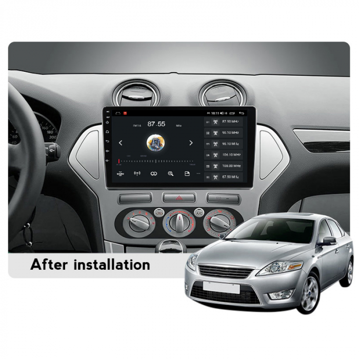 Navigatie dedicata Ford Mondeo 2006-2010, 4 GB RAM 64 ROM, Android 13, Display QLED, 10", DSP, Carplay, Android Auto, Internet, Youtube , Waze , Wi Fi , Usb , Bluetooth [6]