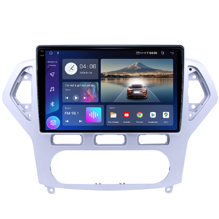 Navigatie dedicata Ford Mondeo 2006-2010, 4GB RAM 64GB ROM, Quadcore, Android 14, Display QLED 1K 10", DSP, Carplay&Android Auto, Suport camere AHD [3]