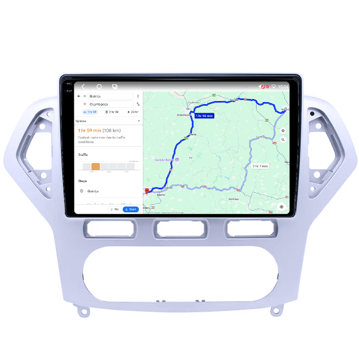 Navigatie dedicata Ford Mondeo 2006-2010, 4GB RAM 64GB ROM, Procesor Qualcomm Octacore, Android 14, Rezolutie 2K, Display QLED 10", DSP, Carplay&Android Auto, SIM 4G [6]