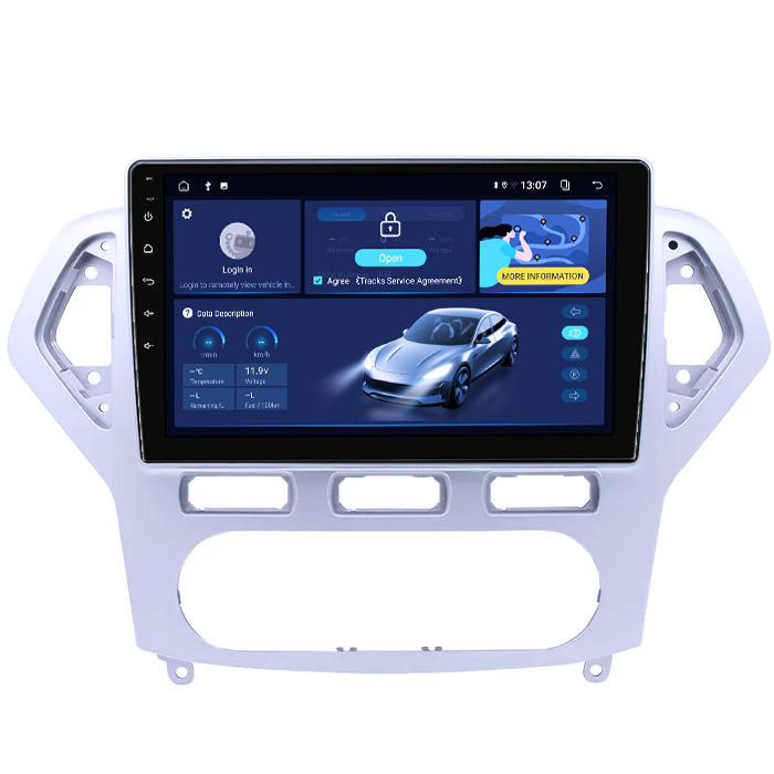 Navigatie dedicata Ford Mondeo 2006-2010, 8GB RAM 128GB ROM, Octacore, Platforma TS18, Android 13, Display QLED 10”, Suporta camera 360º, DSP, Carplay&Android Auto, SIM 4G, Ventilator Activ [2]