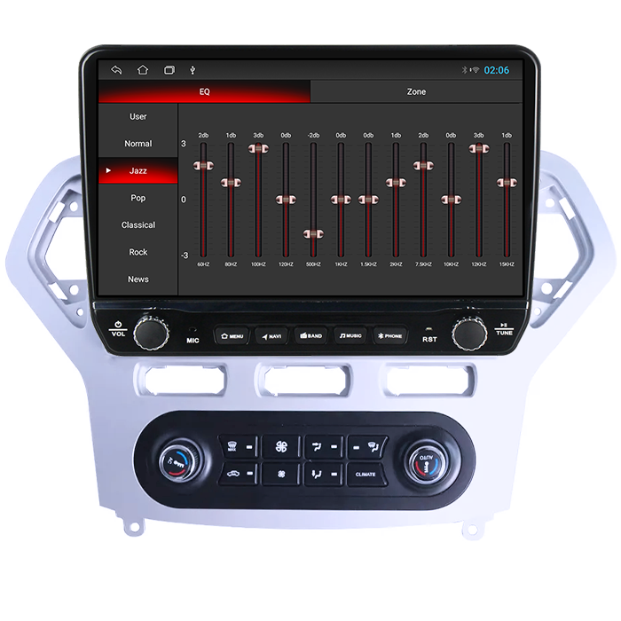 Navigatie dedicata Ford Mondeo 2007-2010 Tesla cu butoane rotative model 2024, 4GB RAM 64GB ROM, Procesor Quadcore, Android 14, Display QLED 10", DSP, Carplay&Android Auto [2]