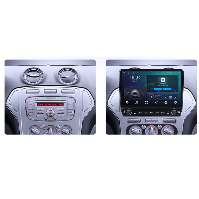 Navigatie dedicata Ford Mondeo 2007-2010 Tesla cu butoane rotative model 2024, 4GB RAM 64GB ROM, Procesor Quadcore, Android 14, Display QLED 10", DSP, Carplay&Android Auto [5]