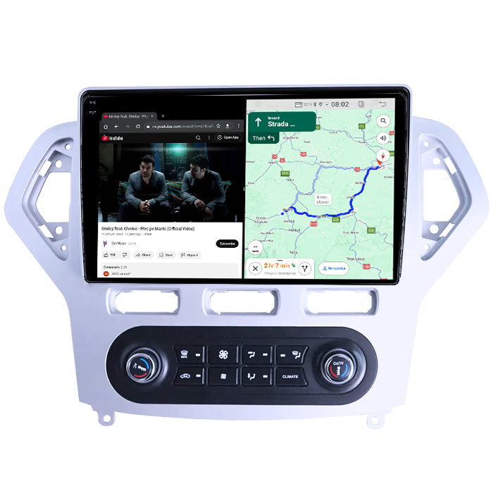 Navigatie dedicata Ford Mondeo 2007-2010,4GB RAM 64GB ROM, Quadcore, Android 14, Display QLED 1K 10", DSP, Carplay&Android Auto, Suport camere AHD [5]