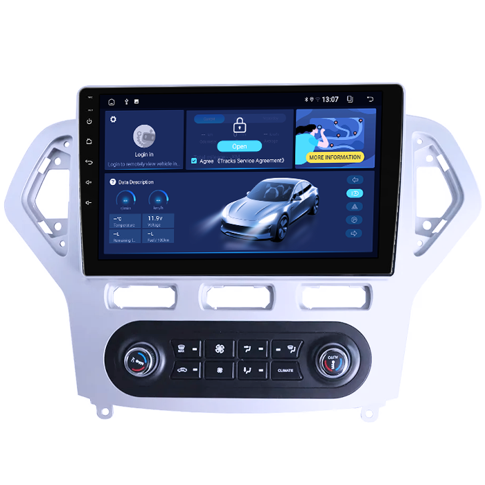 Navigatie dedicata Ford Mondeo 2007-2010, 8GB RAM 128GB ROM, Octacore, Platforma TS18, Android 13, Display QLED 10”, Suporta camera 360º, DSP, Carplay&Android Auto, SIM 4G, Ventilator Activ [2]