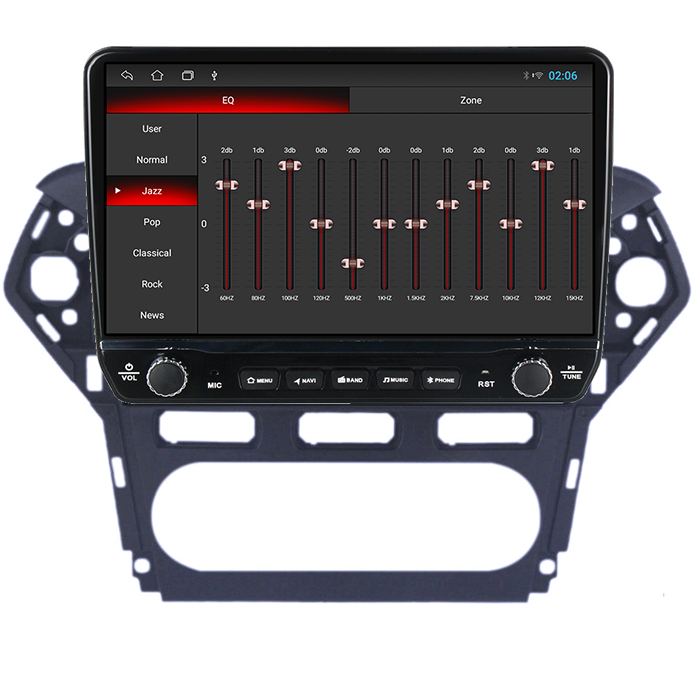 Navigatie dedicata Ford Mondeo 2010-2014 Tesla cu butoane rotative model 2024, 4GB RAM 64GB ROM, Procesor Quadcore, Android 14, Display QLED 10", DSP, Carplay&Android Auto [2]