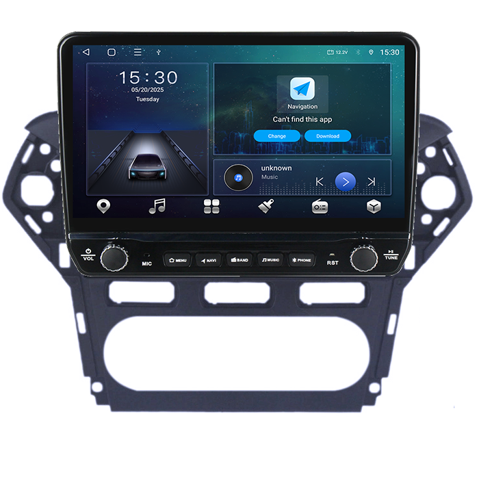 Navigatie dedicata Ford Mondeo 2010-2014 Tesla cu butoane rotative model 2024, 4GB RAM 64GB ROM, Procesor Quadcore, Android 14, Display QLED 10", DSP, Carplay&Android Auto [7]