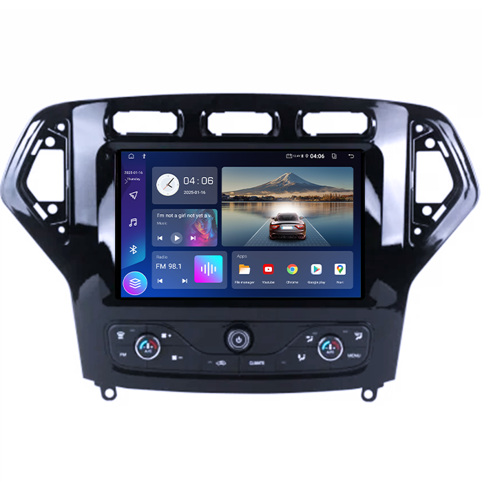 Navigatie dedicata Ford Mondeo 2007-2011, 4GB RAM 64GB ROM, Quadcore, Android 14, Display QLED 1K 9", DSP, Carplay&Android Auto, Suport camere AHD [3]