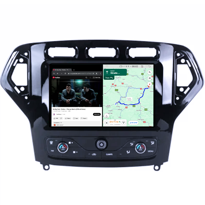 Navigatie dedicata Ford Mondeo 2007-2011, 4GB RAM 64GB ROM, Quadcore, Android 14, Display QLED 1K 9", DSP, Carplay&Android Auto, Suport camere AHD [4]