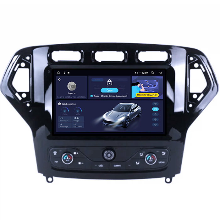 Navigatie dedicata Ford Mondeo 2007-2011, 8GB RAM 128GB ROM, Octacore, Platforma TS18, Android 13, Display QLED 9”, Suporta camera 360º, DSP, Carplay&Android Auto, SIM 4G, Ventilator Activ [2]