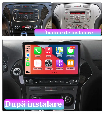 Navigatie dedicata Ford Mondeo 2010-2014, 4GB RAM 64GB ROM, Octacore, Android 13, Display QLED 10", DSP, Carplay, Android Auto, Internet, Youtube, Waze, WIFI, Bluetooth [6]