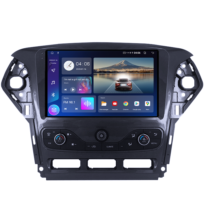 Navigatie dedicata Ford Mondeo 2010-2014, 4GB RAM 64GB ROM, Quadcore, Android 14, Display QLED 1K 9", DSP, Carplay&Android Auto, Suport camere AHD [3]