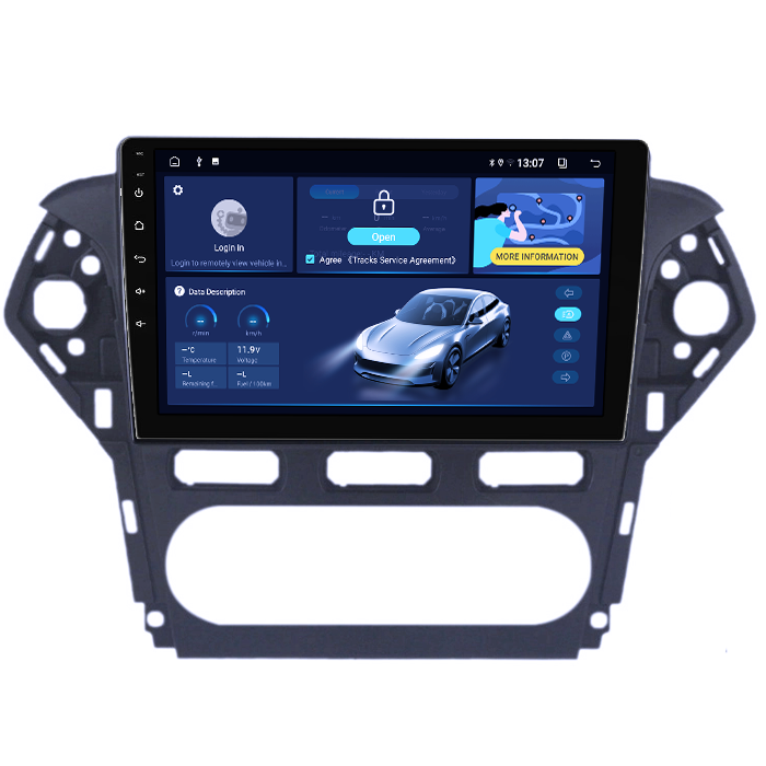 Navigatie dedicata Ford Mondeo 2010-2014, 8GB RAM 128GB ROM, Octacore, Platforma TS18, Android 13, Display QLED 10”, Suporta camera 360º, DSP, Carplay&Android Auto, SIM 4G, Ventilator Activ [2]