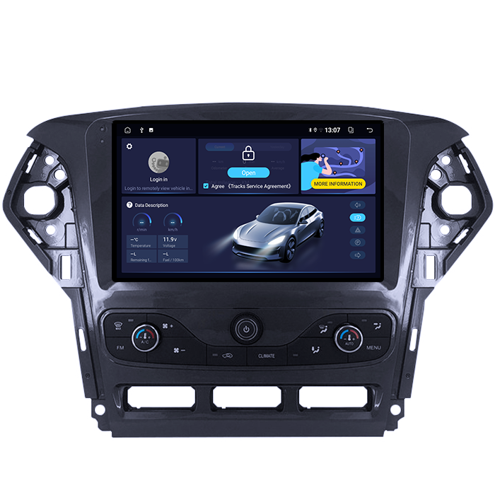 Navigatie dedicata Ford Mondeo 2010-2014, 8GB RAM 128GB ROM, Octacore, Platforma TS18, Android 13, Display QLED 9”, Suporta camera 360º, DSP, Carplay&Android Auto, SIM 4G, Ventilator Activ [2]