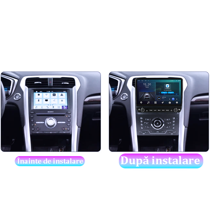 Navigatie dedicata Ford Mondeo 2014-2019 Tesla cu butoane rotative model 2024, 4GB RAM 64GB ROM, Procesor Quadcore, Android 14, Display QLED 10", DSP, Carplay&Android Auto [4]