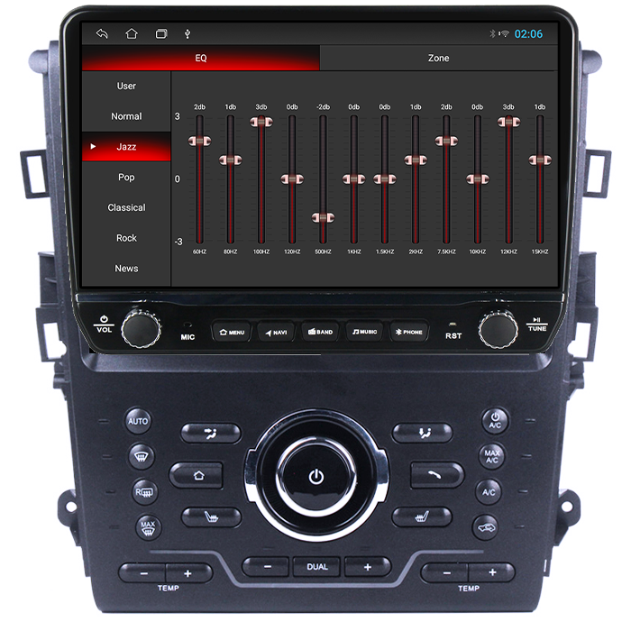 Navigatie dedicata Ford Mondeo 2014-2019 Tesla cu butoane rotative model 2024, 4GB RAM 64GB ROM, Procesor Quadcore, Android 14, Display QLED 10", DSP, Carplay&Android Auto [2]