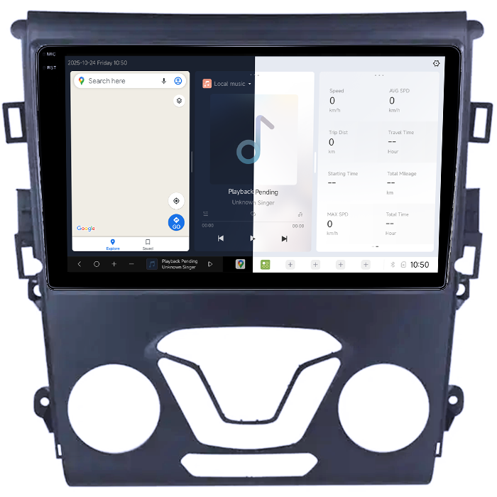 Navigatie dedicata Ford Mondeo 2014-2019, DUDU3, 4GB RAM 64GB ROM, Octacore, Platforma 8581, Android, Display QLED 9", DSP, Carplay&AndroidAuto [2]