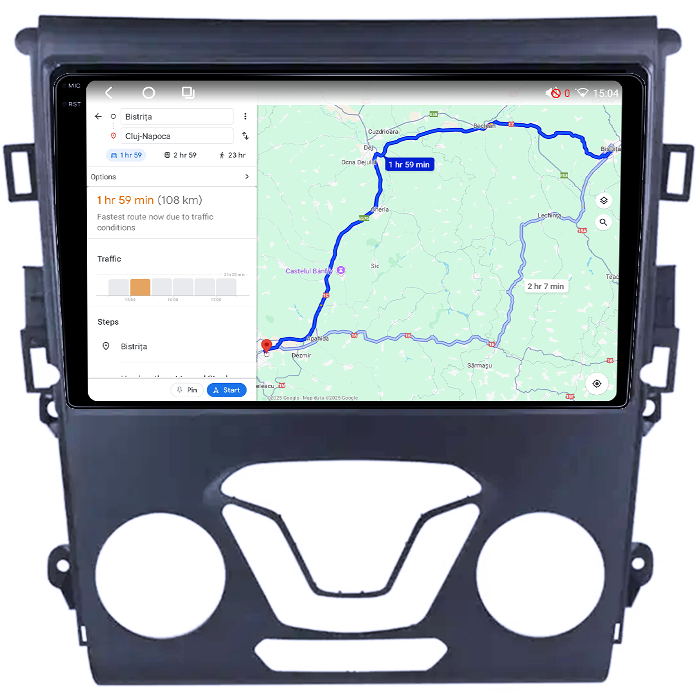 Navigatie dedicata Ford Mondeo 2013+,  4GB RAM 64GB ROM, Octacore, Android 14, Display QLED 1K 9", Carplay&Android Auto, SIM 4G, Ventilator Activ [5]