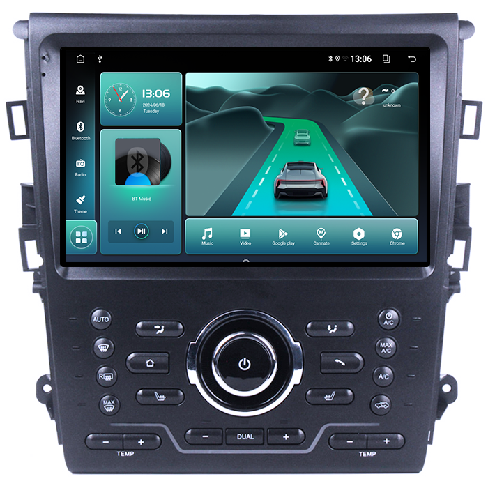 Navigatie dedicata Ford Mondeo 2014-2019, 8GB RAM 128GB ROM, Octacore, Platforma TS18, Android 13, Display QLED 9”, Suporta camera 360º, DSP, Carplay&Android Auto, SIM 4G, Ventilator Activ [4]
